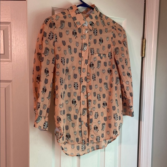 HD in Paris Tan and Black Button Down Shirt with Cactus Print - Picture 1 of 8
